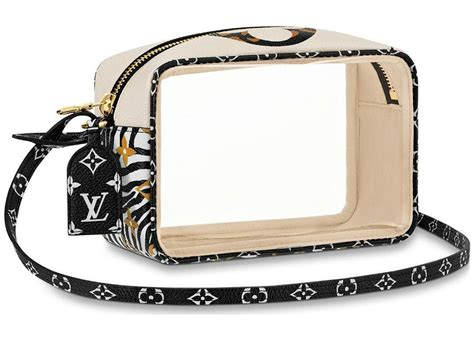 LOUIS VUITTON Monogram Giant Jungle Beach Pouch Ivory 